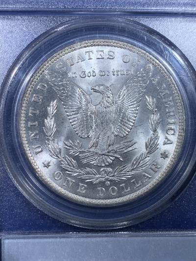 《竞宝斋》第429场 周日，周一，周二 3场连拍 （全场包邮） PCGS MS64 美国 1884年-O版摩根1美元银币 转光强烈 底板干净