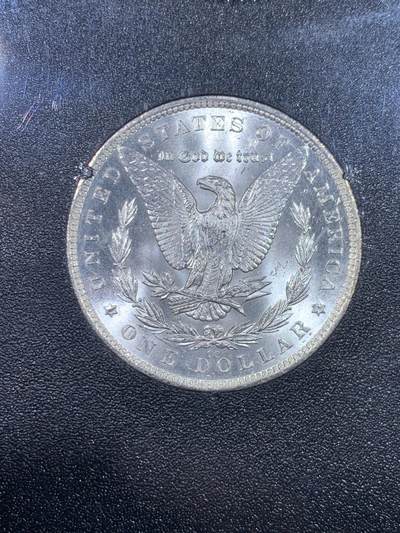 《竞宝斋》第429场 周日，周一，周二 3场连拍 （全场包邮） NGC MS64 美国 1882-CC 摩根 银币 GSA大封装 人像面淡金色包浆 卡森厂高分难得 十字转光