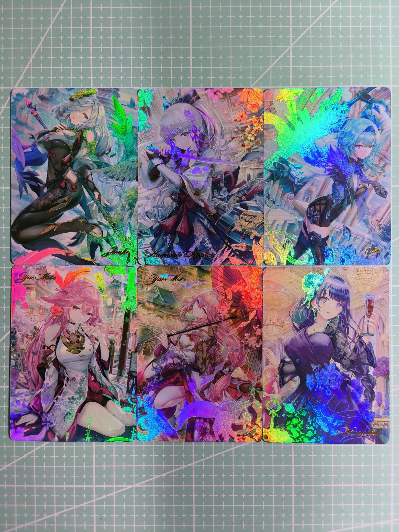 C先生卡牌 第14期 《神州百花谱》《Art系列》《人间传》持续收拍品中... 【彩闪】燎原正版《ACG系列》原神 6张