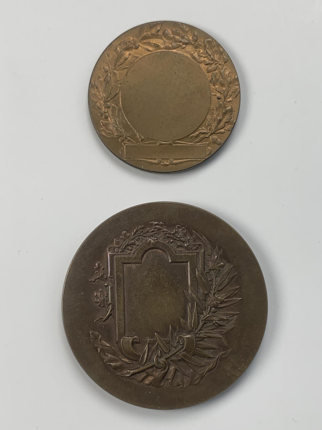 掌中浮雕-藏着的欧洲第038场 法国马拉松铜质对章，31mm/41mm