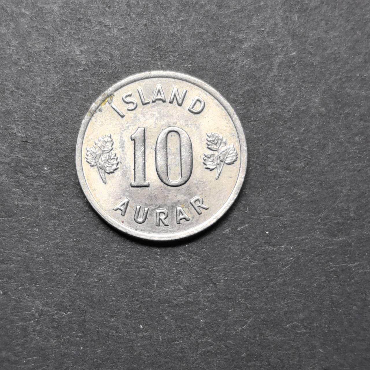 各国硬币第5期 无佣金 冰岛10奥拉