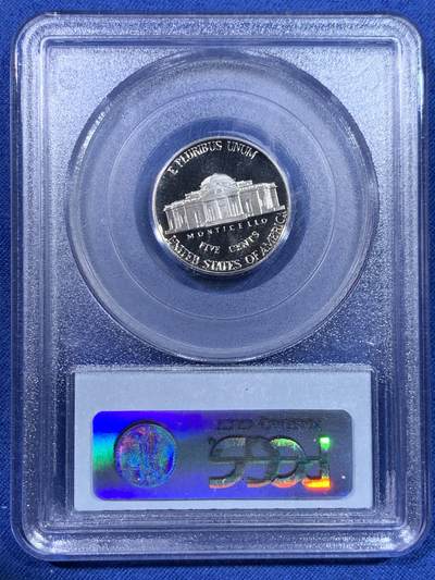 《竞宝斋》第429场 周日，周一，周二 3场连拍 （全场包邮） PCGS PR69DCAM 美国1992年S版5美分精制币 老盒