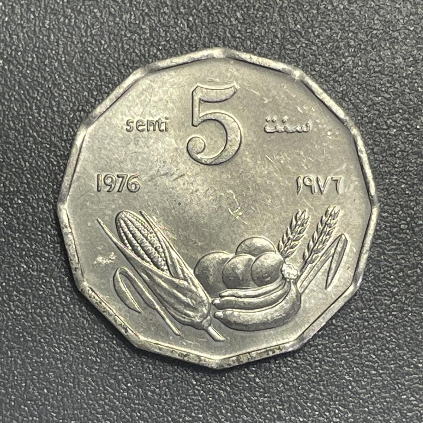 回流1019 索马里🇸🇴1976年5分FAO纪念币