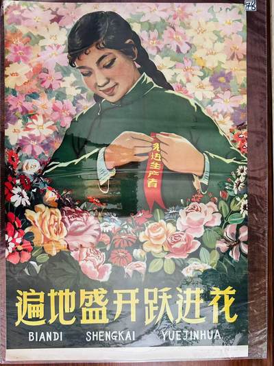 大连首届红藏暨第十一届全国连交会 红藏拍卖 - 遍地盛开跃进花 出版社：山东人民 开本：2 品相：9.8 年代：60.3 赵澍萍