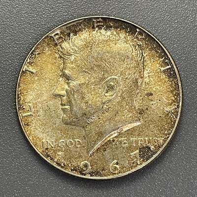 回流1019 - 美国🇺🇸1967年半元银币 肯尼迪总统