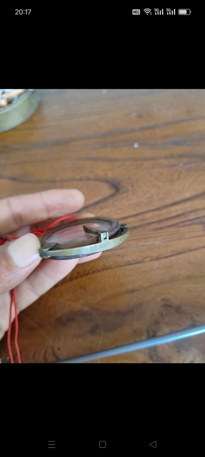 清代牛角水晶石老眼镜，古董眼镜，原装折叠顺畅，保老保真。