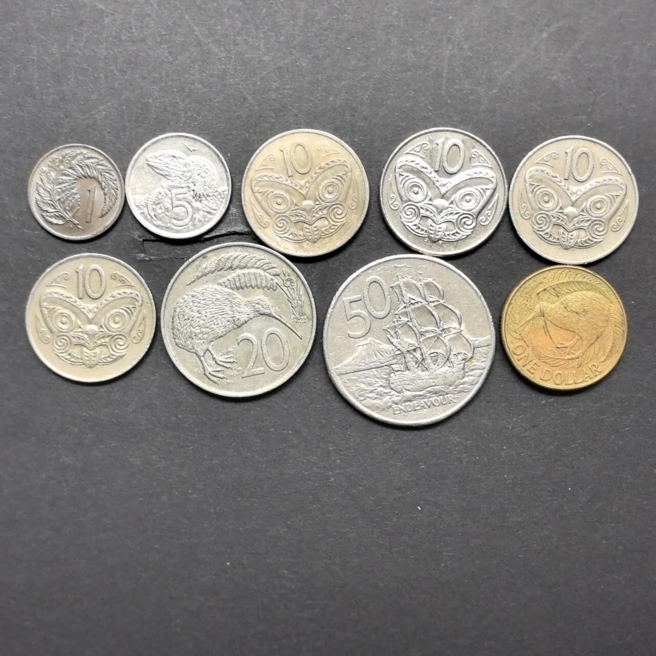 各国硬币第5期 无佣金 新西兰 不同9个