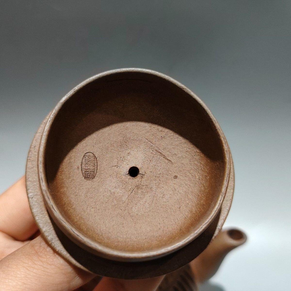 正宗宜兴紫砂壶 绞泥仿古茶壶手工制作 320cc