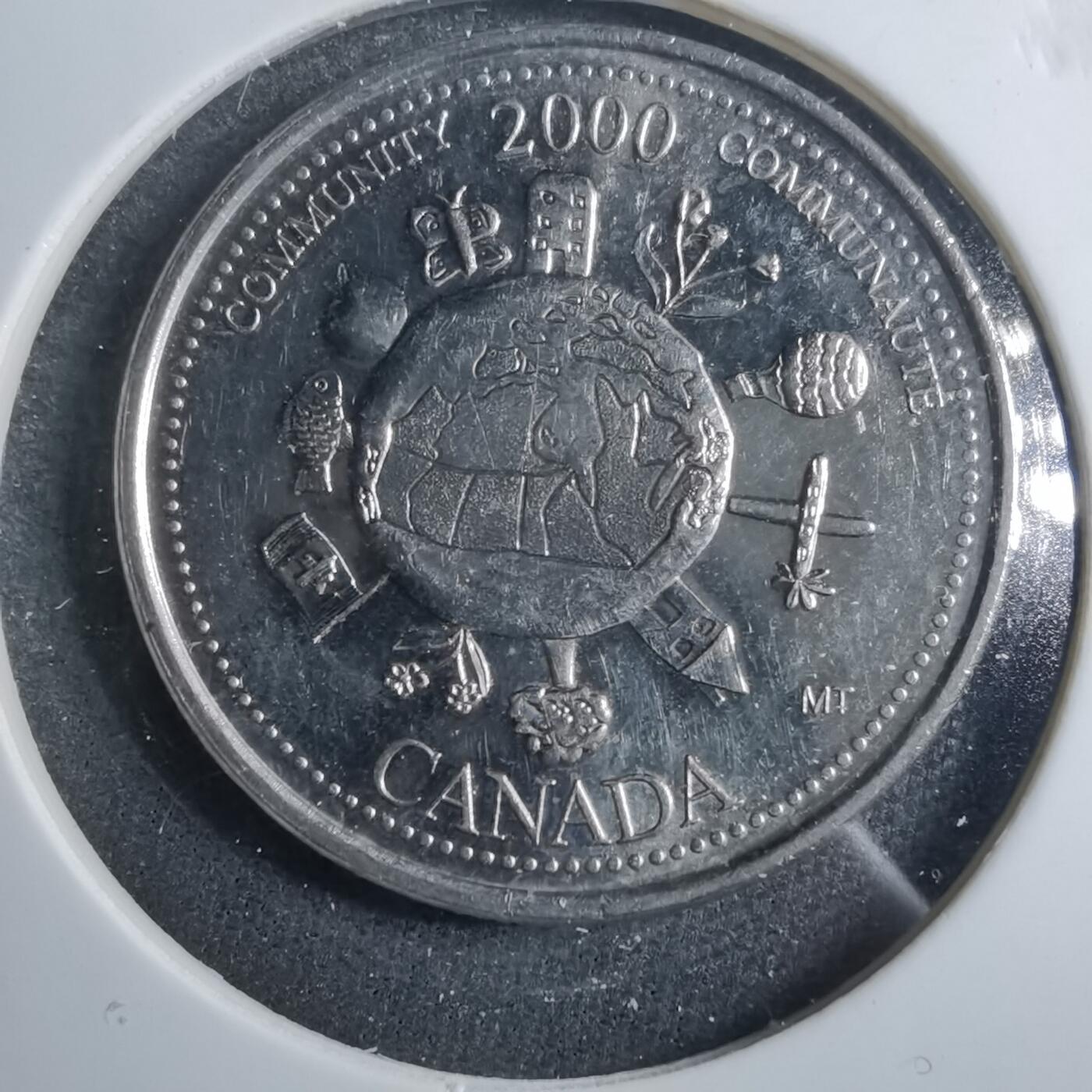 沼泽如烟--第879场 加拿大2000年25分纪念币