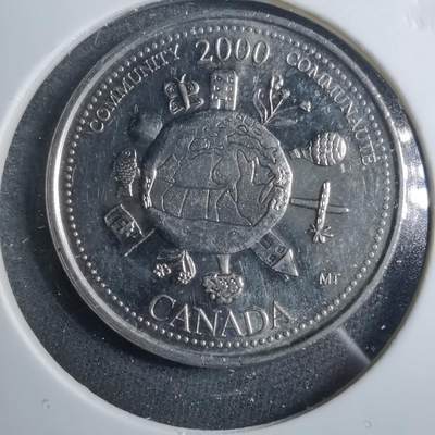 沼泽如烟--第879场 - 加拿大2000年25分纪念币