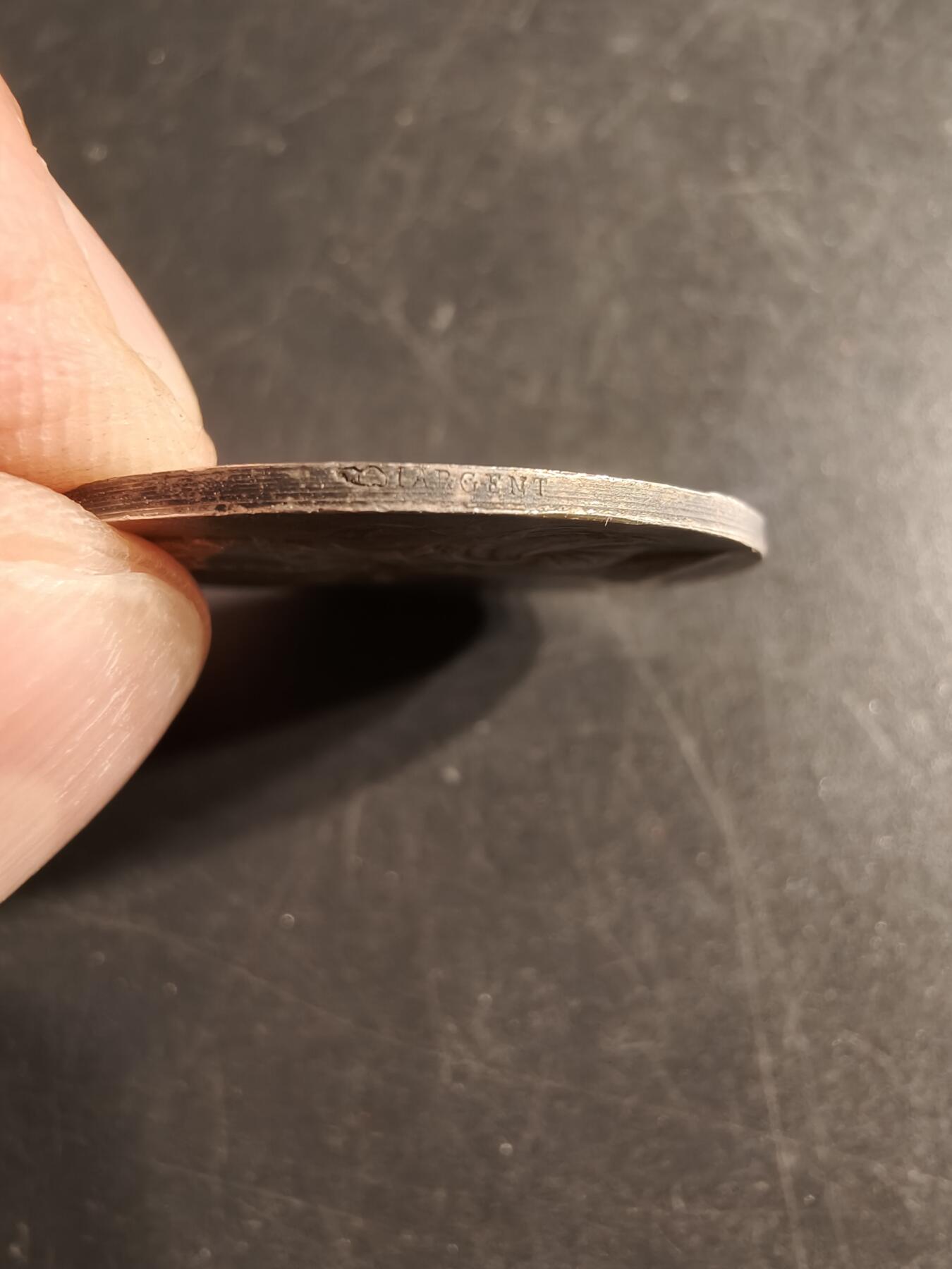 老王徽章第157期 法国拉罗谢尔储蓄银行银章     950银     直径30mm.   重量13.3g.    大师普鲁多姆作品