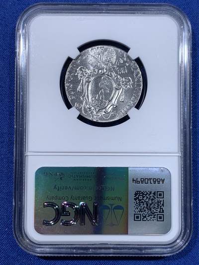 《竞宝斋》第429场 周日，周一，周二 3场连拍 （全场包邮） NGC MS65 梵蒂冈1941年1里拉 圣母 车轮光状态漂亮！