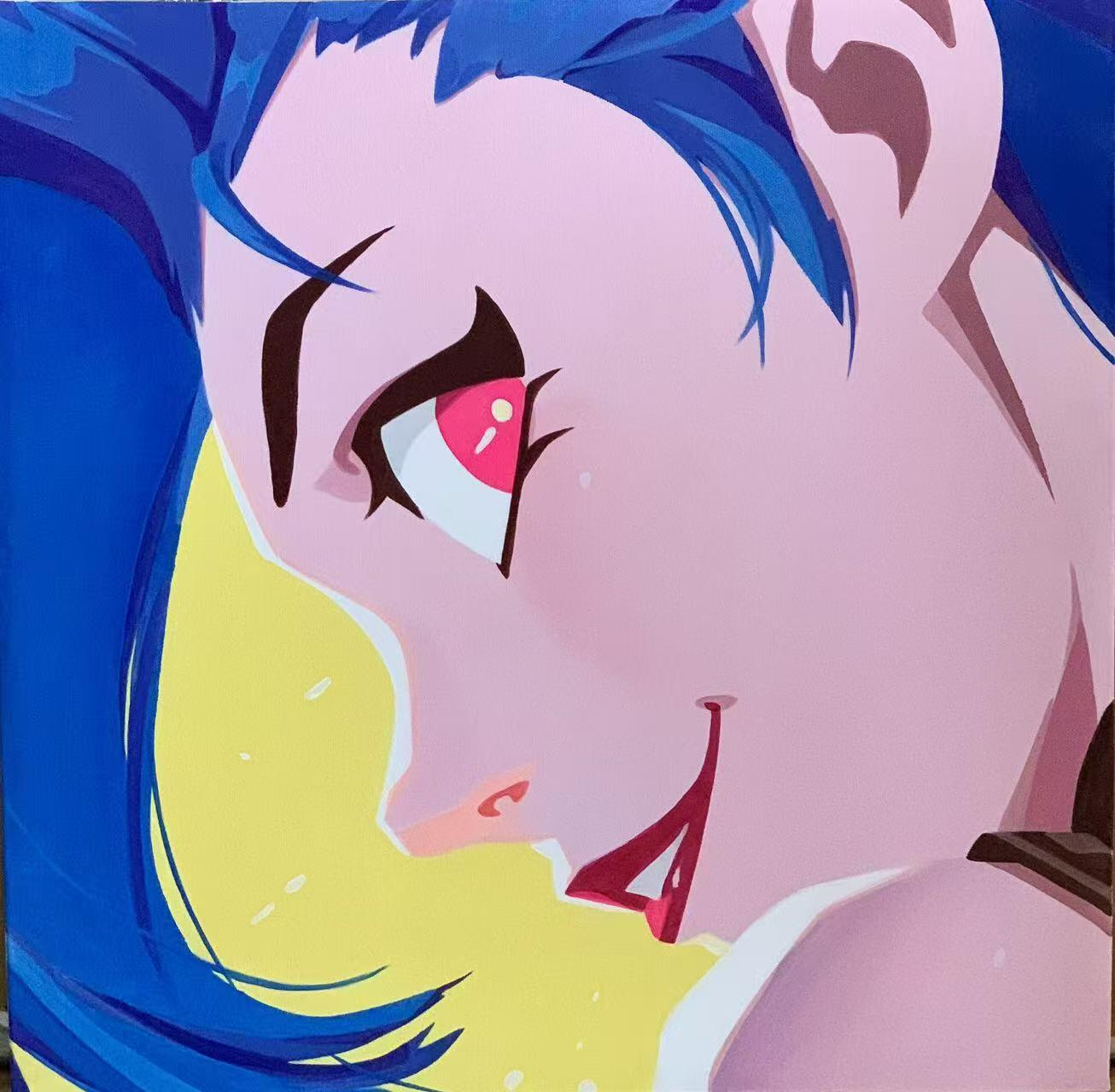 零元拍：金克斯 丙烯原画，尺寸：60X60CM，不是复制画哦