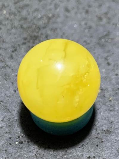 天然乌克兰原矿蜜蜡通货圆珠一颗， - 天然乌克兰原矿蜜蜡通货圆珠一颗，