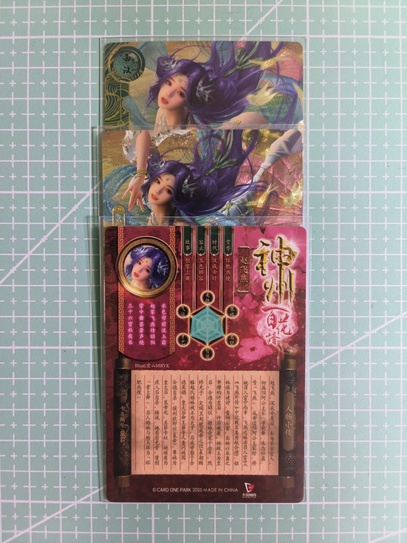 C先生卡牌 第14期 《神州百花谱》《Art系列》《人间传》持续收拍品中... 【粗闪】卡玩帕克《神州百花谱》赵飞燕 双服饰+近景