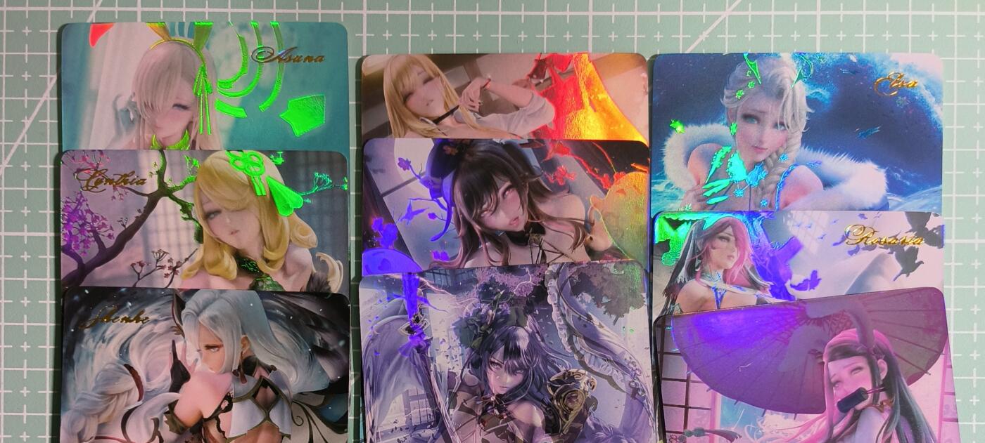 C先生卡牌 第14期 《神州百花谱》《Art系列》《人间传》持续收拍品中... 【彩闪】燎原正版《ACG系列》动漫女神 9张