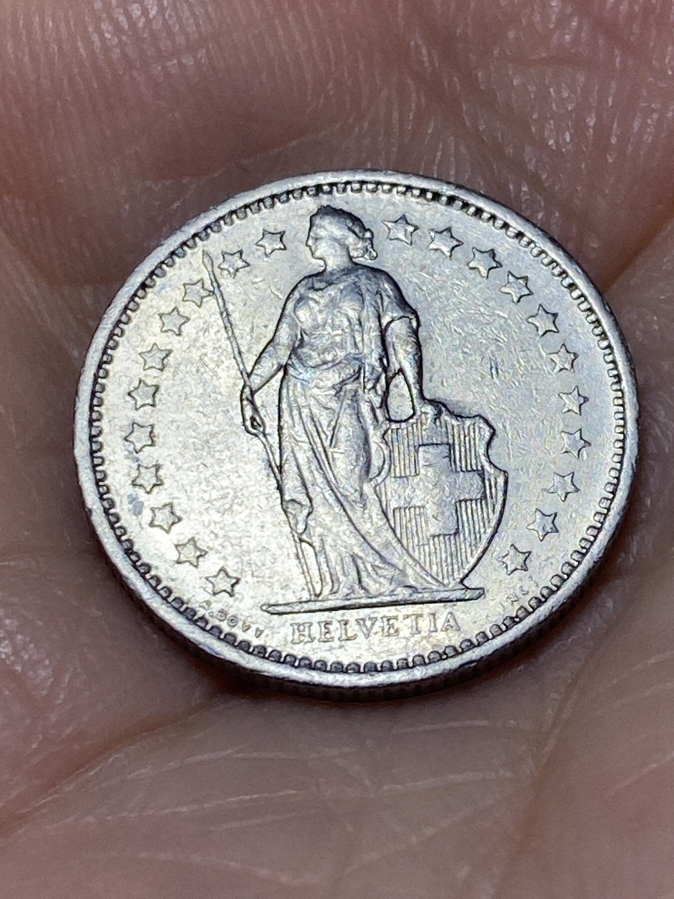 2025年第一百一十三场(总第一百三十九场）瑞士辅币专场(免佣金) 瑞士🇨🇭1978年1/2法郎(第三版，无标)