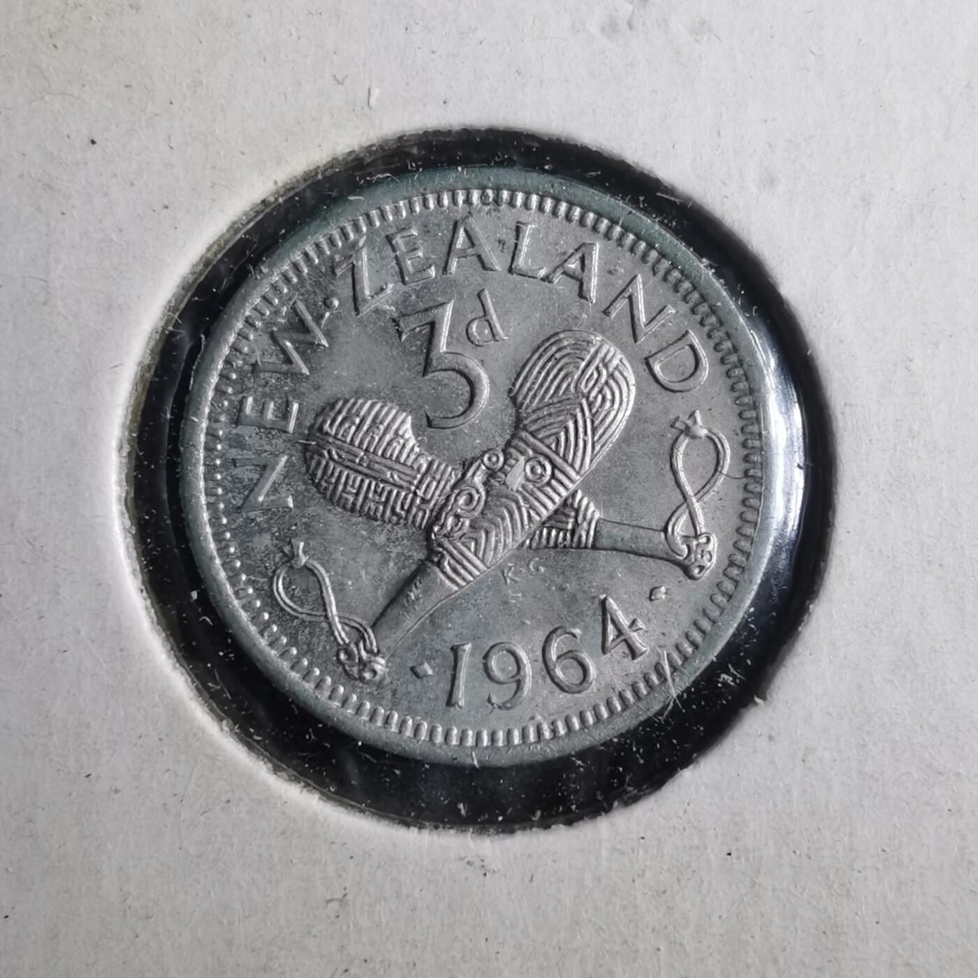 沼泽如烟--第879场 新西兰1964年3便士