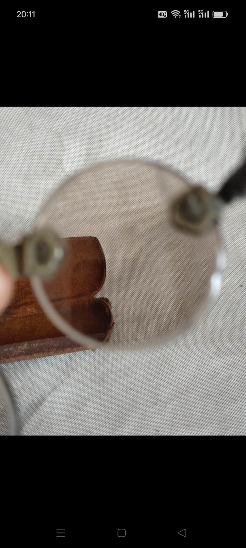 清代纯天然老水晶石眼镜，甘草黄鱼鳞甲，具体如图，保老保真。