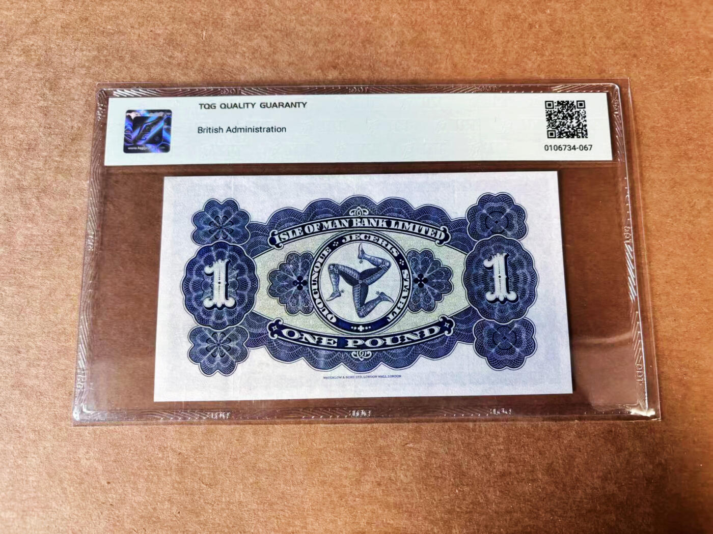 【Blue Auction】世界纸币精拍第739期——18级TOP拍卖/信誉/品质/专业/高效💫 马恩岛 1959年1镑 大场景 TQG50