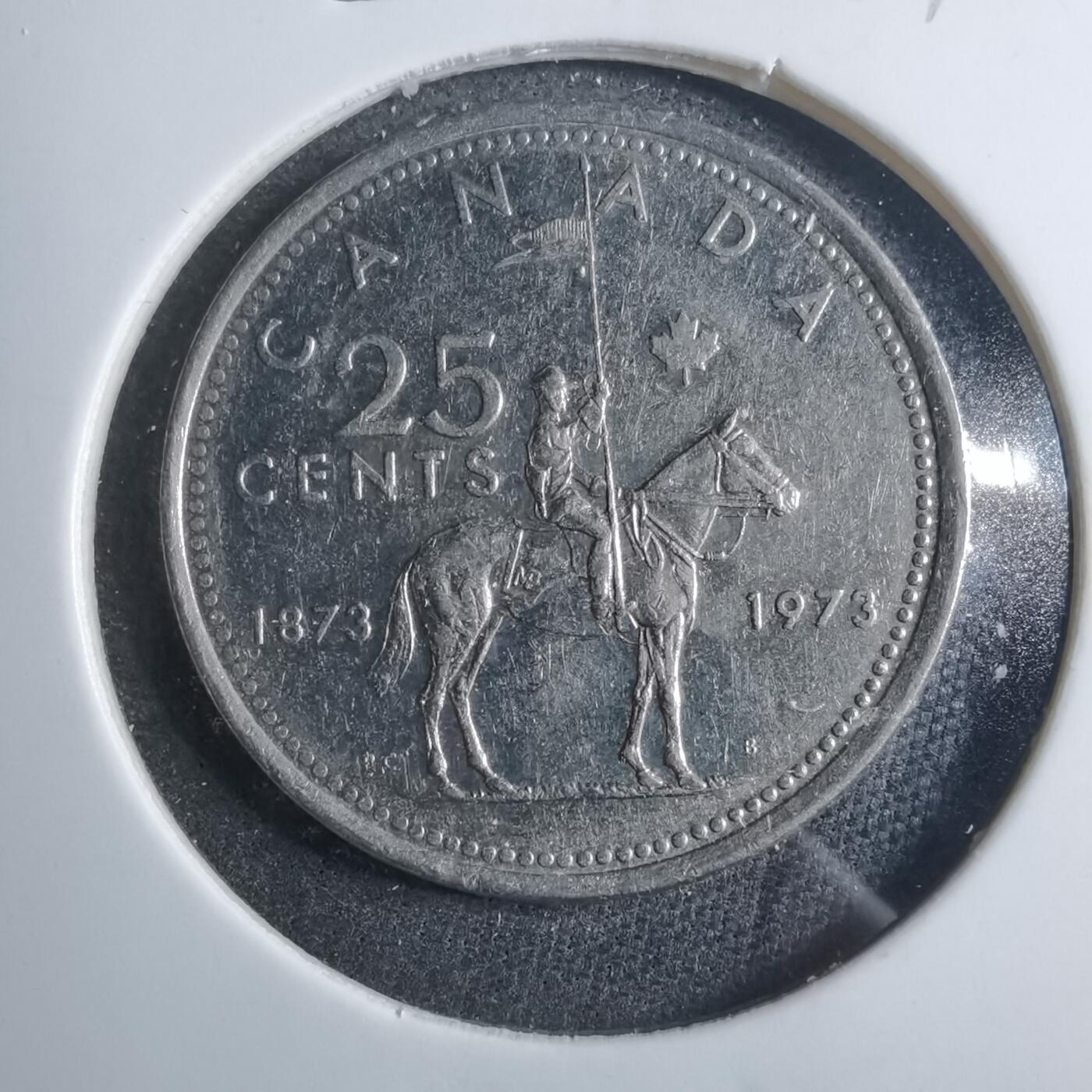 沼泽如烟--第879场 加拿大1973年25分纪念币
