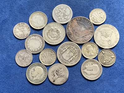 《竞宝斋》第429场 周日，周一，周二 3场连拍 （全场包邮） 16枚一组银散币，品种自辨，银价己超过11元了