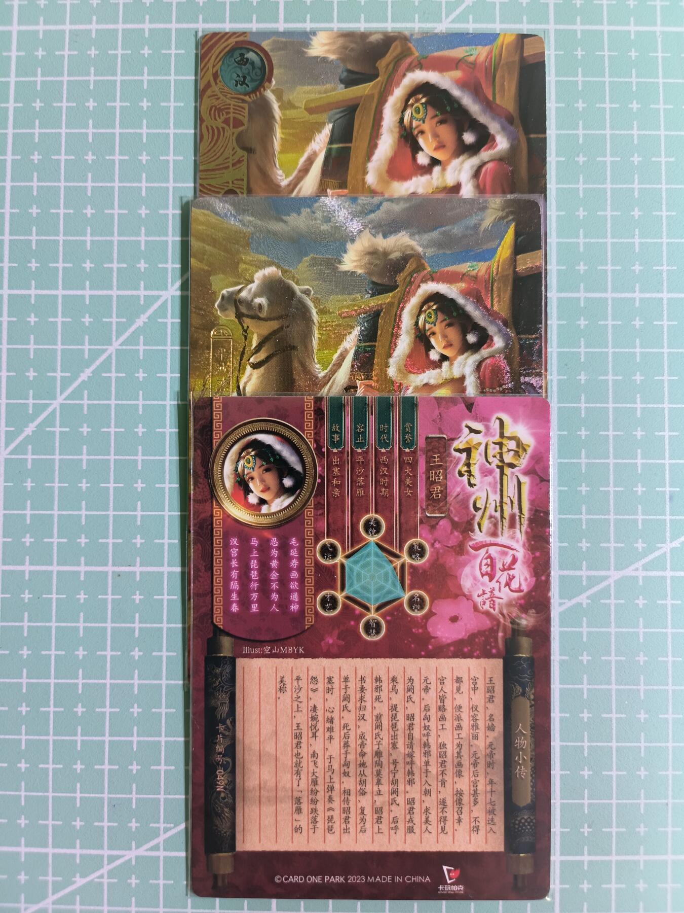 C先生卡牌 第14期 《神州百花谱》《Art系列》《人间传》持续收拍品中... 【粗闪】卡玩帕克《神州百花谱》王昭君 双服饰+近景