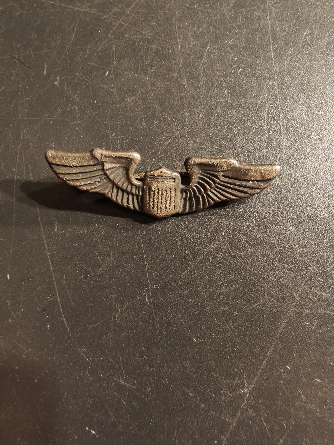 老王徽章第157期 美国二战陆军航空兵飞行员技能章    925银    1.5英寸