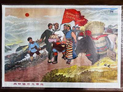 大连首届红藏暨第十一届全国连交会 红藏拍卖 - 高原盛开大寨花 出版社：上海人民 开本：2 品相：9.9 年代：86