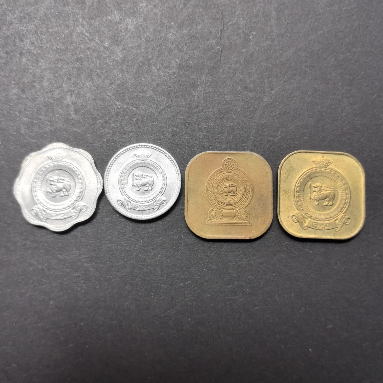 各国硬币第5期 无佣金 斯里兰卡不同4个