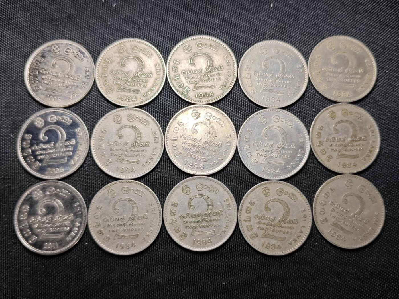 KK钱币收藏小铺  （套币 批量/好品散币 银币）专场  2月预留时间 周末发货  斯里兰卡散币一组36枚