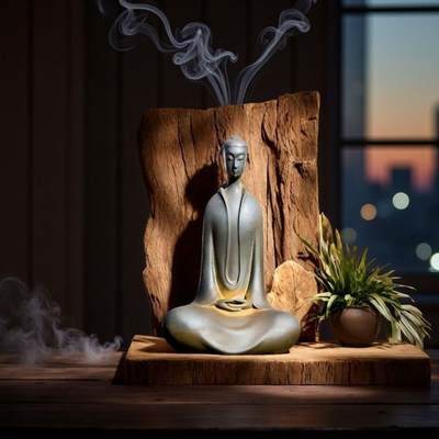 北魏铸铁禅意佛像 - 北魏铸铁禅意佛像