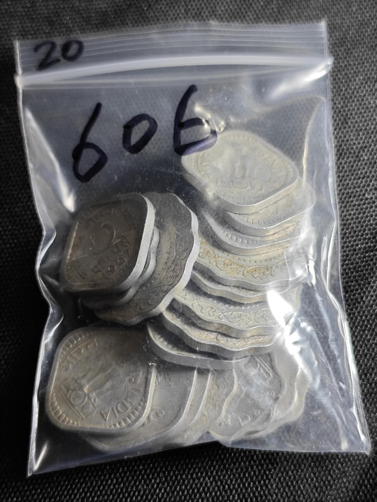 KK钱币收藏小铺  （套币 批量/好品散币 银币）专场  2月预留时间 周末发货  印度派沙铝币一组20枚