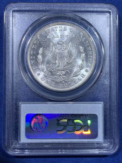 《竞宝斋》第429场 周日，周一，周二 3场连拍 （全场包邮） PCGS MS64 美国 1884年-O版摩根1美元银币 转光强烈 底板干净