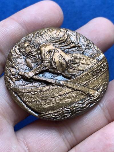 《竞宝斋》第429场 周日，周一，周二 3场连拍 （全场包邮） 梵蒂冈1970保罗六世朝圣天主教纪念章 60.7克 43.5mm