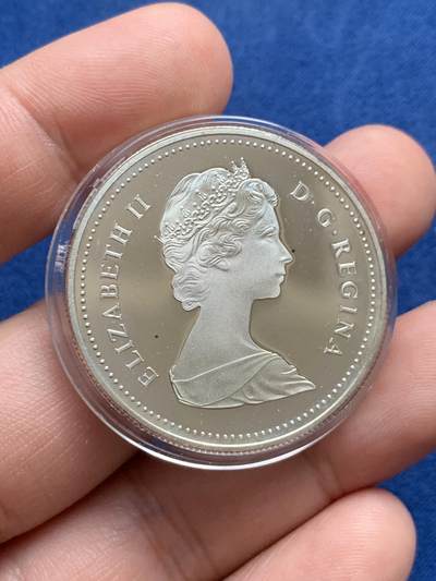 《竞宝斋》第429场 周日，周一，周二 3场连拍 （全场包邮） 加拿大1984年多伦多建城150周年纪念1加元精制银币