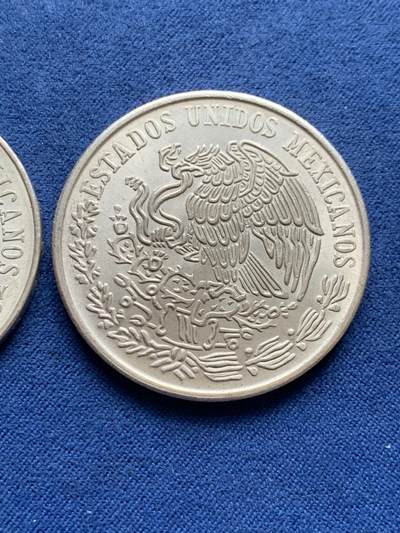 《竞宝斋》第429场 周日，周一，周二 3场连拍 （全场包邮） 两枚一组 墨西哥银币 1968年奥运纪念25比索+1978年革命领袖100比索银币