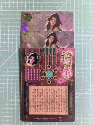 C先生卡牌 第14期 《神州百花谱》《Art系列》《人间传》持续收拍品中... - 【粗闪】卡玩帕克《神州百花谱》卞玉京 双服饰+近景
