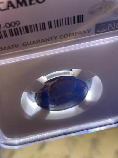 《竞宝斋》第429场 周日，周一，周二 3场连拍 （全场包邮） NGC PF67 CAMEO 法国第五共和国 1980年 10分加厚精制银币 7.6克 950银 资料显示发行量仅820枚