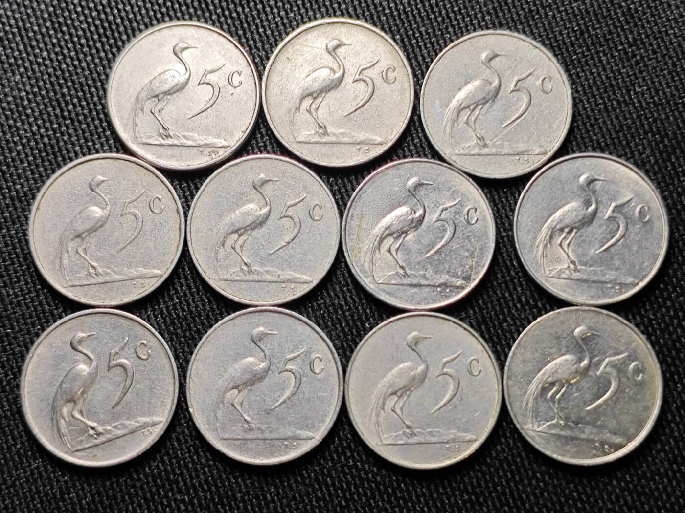 KK钱币收藏小铺  （套币 批量/好品散币 银币）专场  2月预留时间 周末发货  1965南非散币42枚 都是清年克配套