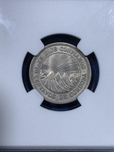 《竞宝斋》第429场 周日，周一，周二 3场连拍 （全场包邮） NGC MS65 尼加拉瓜1964年10分镍币 热门品种 唯一的亚军分 冠军分也仅1枚 MS品少见！