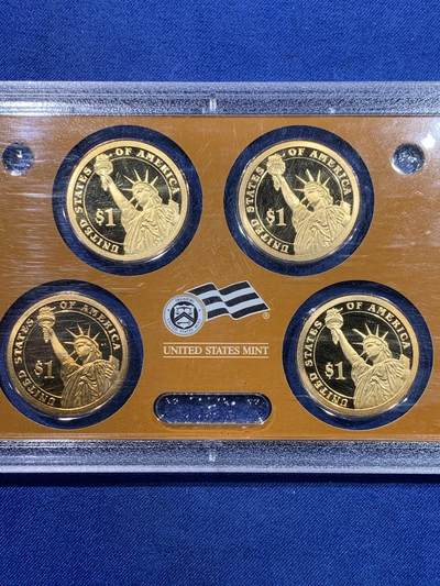 《竞宝斋》第429场 周日，周一，周二 3场连拍 （全场包邮） 美国2006年总统精制币-4枚