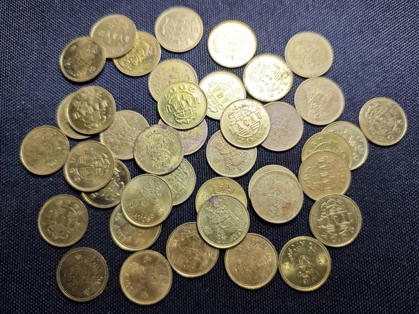 KK钱币收藏小铺  （套币 批量/好品散币 银币）专场  2月预留时间 周末发货  澳门一毫铜币一组36枚