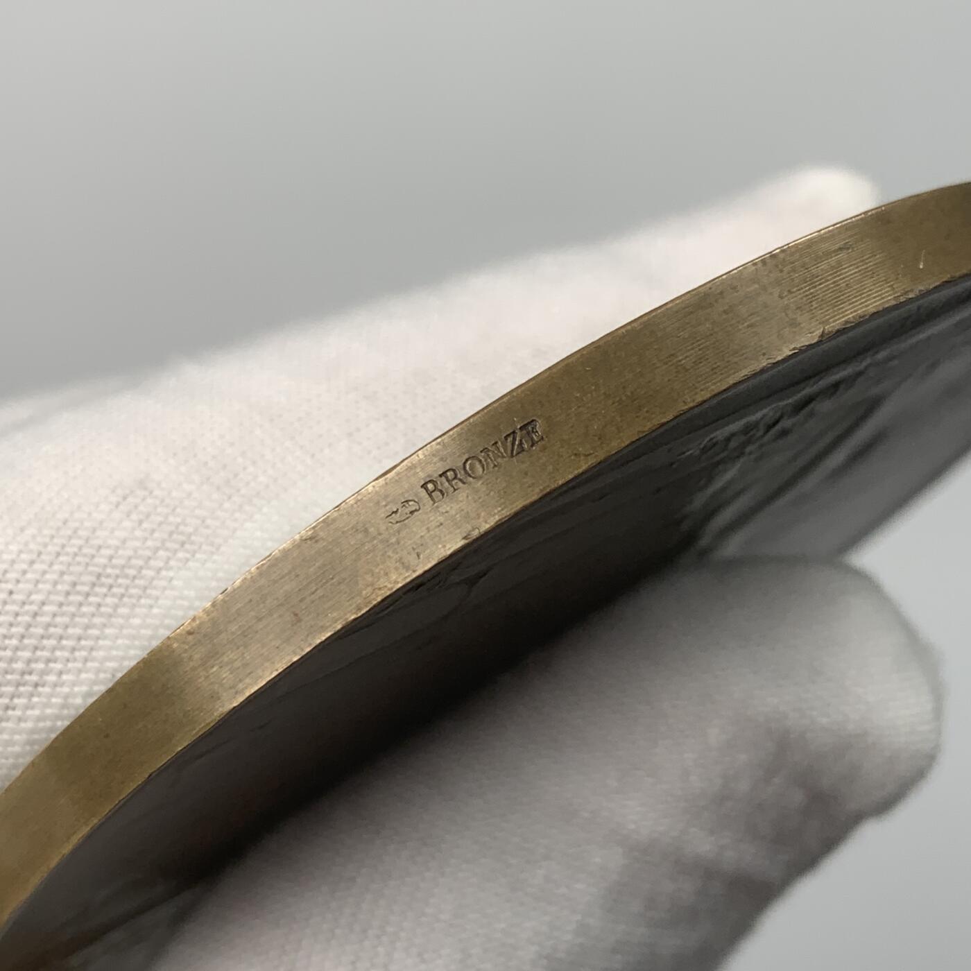 掌中浮雕-藏着的欧洲第038场 法国新艺术铜章“救赎”，72mm，雕刻大师Dupre经典名作