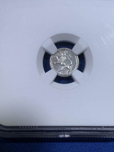 《竞宝斋》第429场 周日，周一，周二 3场连拍 （全场包邮） NGC MS63 危地马拉1888年1/4瑞尔小银币，少见品种，吉祥年份