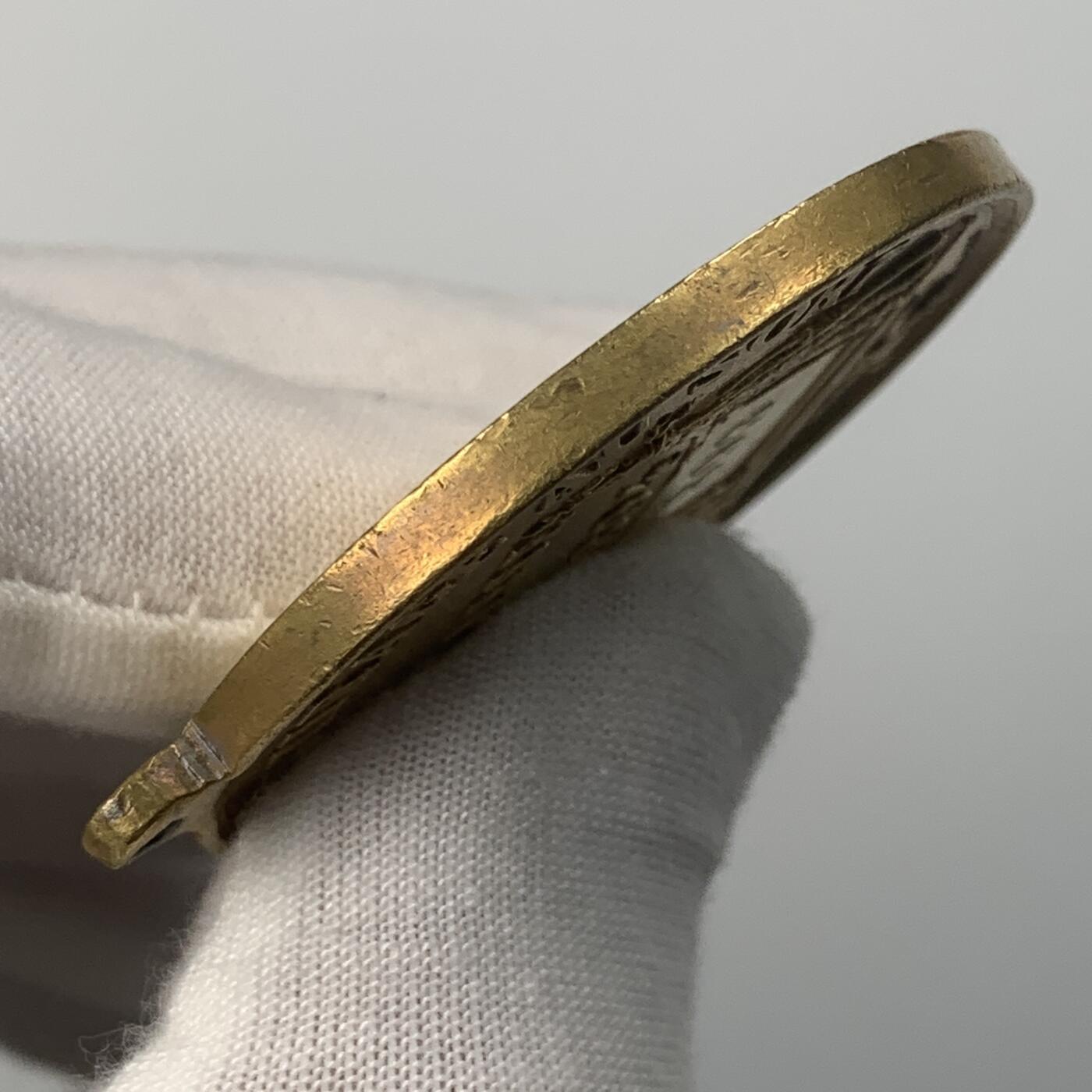 掌中浮雕-藏着的欧洲第038场 1894年法国893征兵站纪念铜章，46mm，背面法语“抽签纪念”