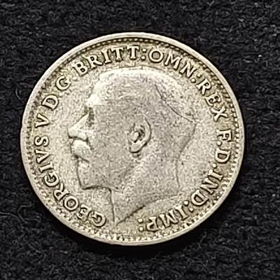 【全场包邮】纯粹捡漏拍470场（免费代拍第7场） - 英国1922年乔治五世3便士（16毫米1.41克）银币