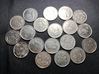 KK钱币收藏小铺  （套币 批量/好品散币 银币）专场  2月预留时间 周末发货 -  比利时10法郎一组19枚