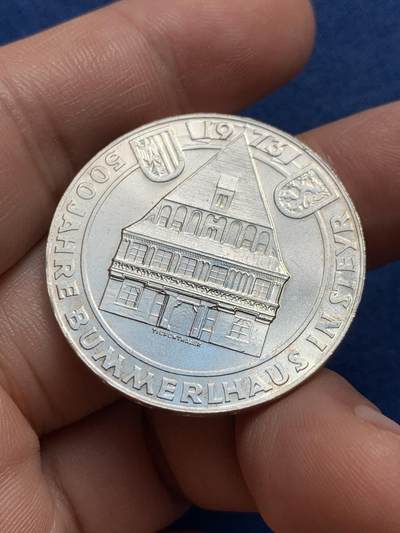 《竞宝斋》第429场 周日，周一，周二 3场连拍 （全场包邮） 奥地利1973年巴默尔故居500周年纪念50先令银币 900银 20克