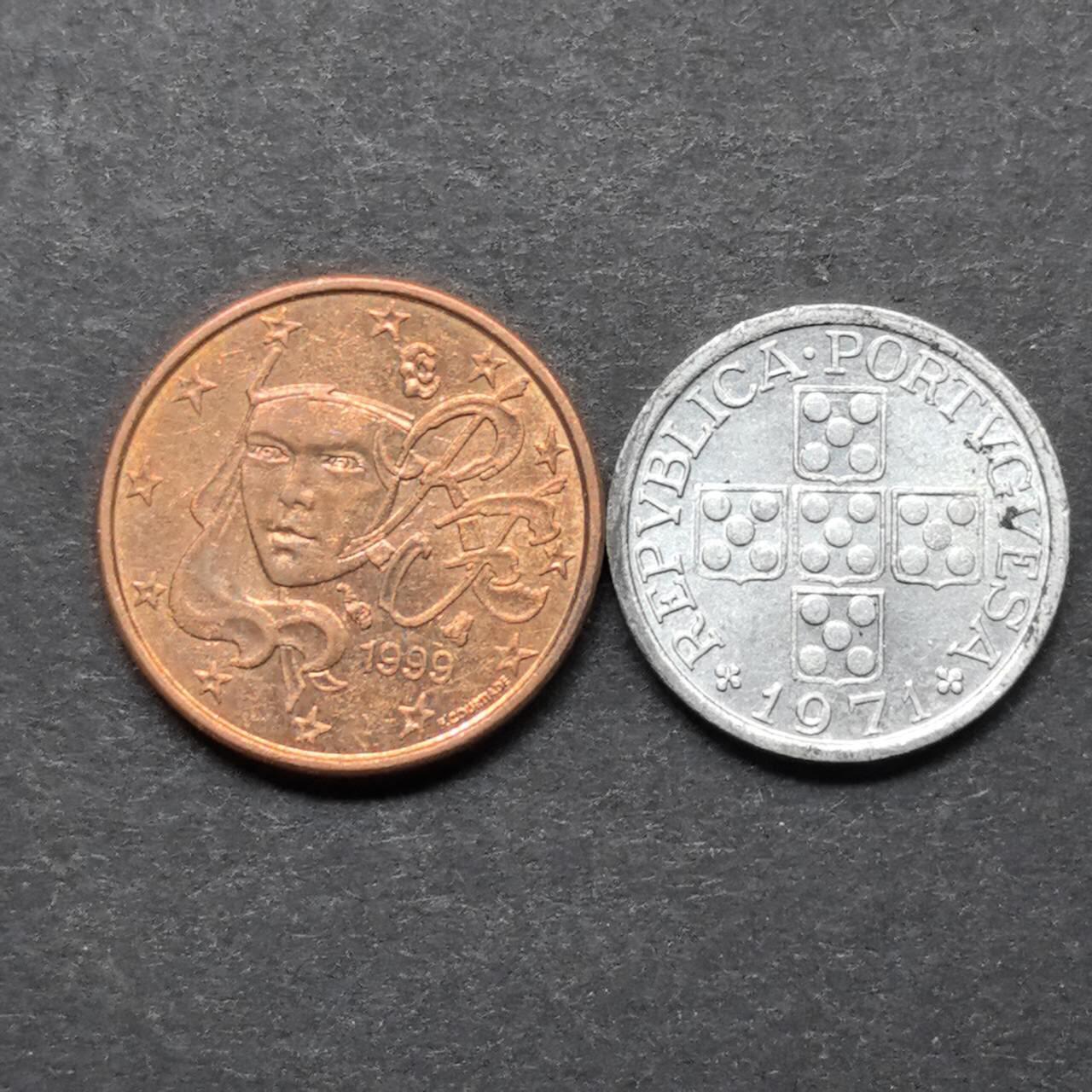 各国硬币第5期 无佣金 葡萄牙 不同2个